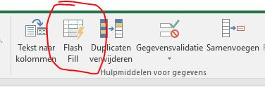 Namen splitsen in Excel: Flash fill