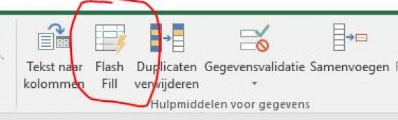 Namen splitsen in Excel: Flash Fill